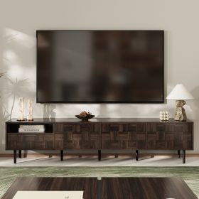 78  Mid Century Modern TV Stand For 65 Inch TVs, TV Console With Storage Cabinets For Living Room, Entertainment Center Storage (Option: Walnut)